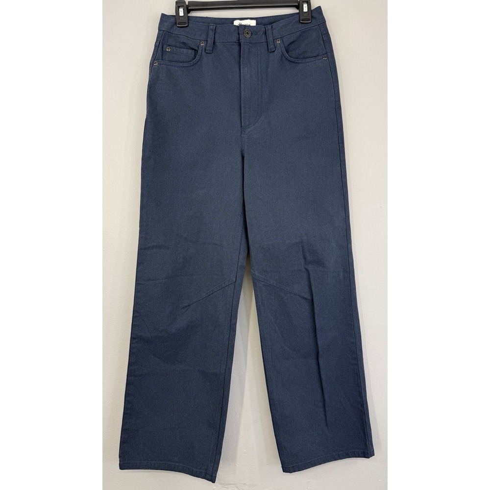 Rowan Merilee 5 Pocket Canvas Pant Women's 27 Blue Stylish Workwear High Rise